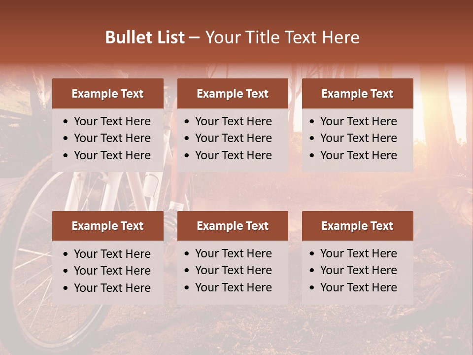 A Person Riding A Bike On A Dirt Road PowerPoint Template