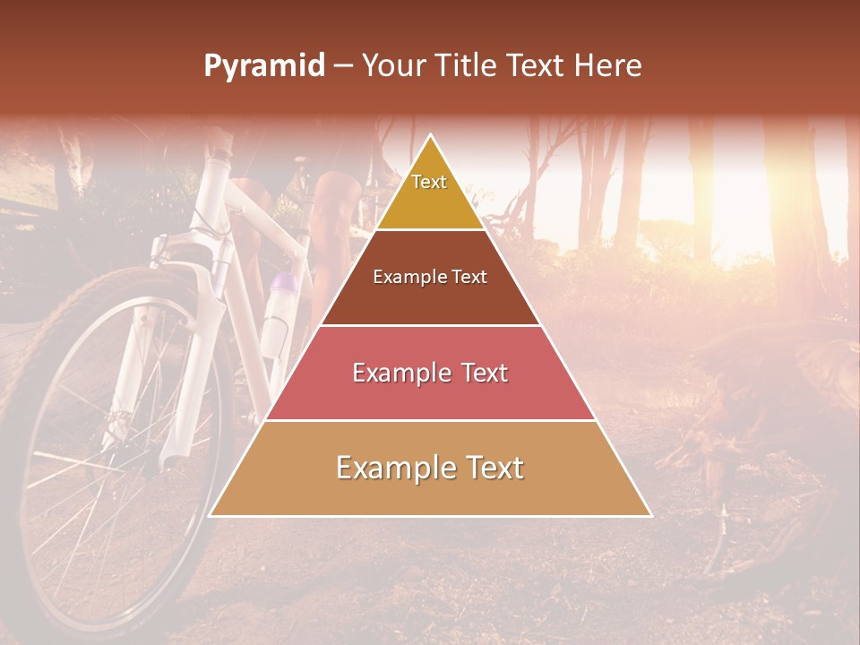 A Person Riding A Bike On A Dirt Road PowerPoint Template