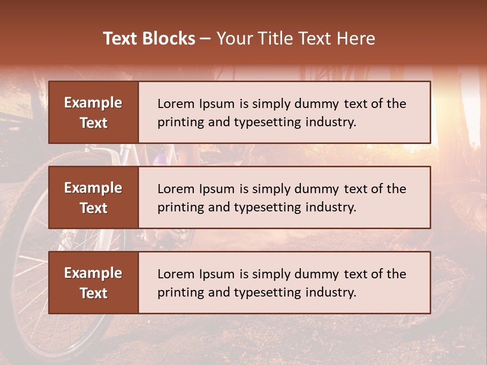 A Person Riding A Bike On A Dirt Road PowerPoint Template