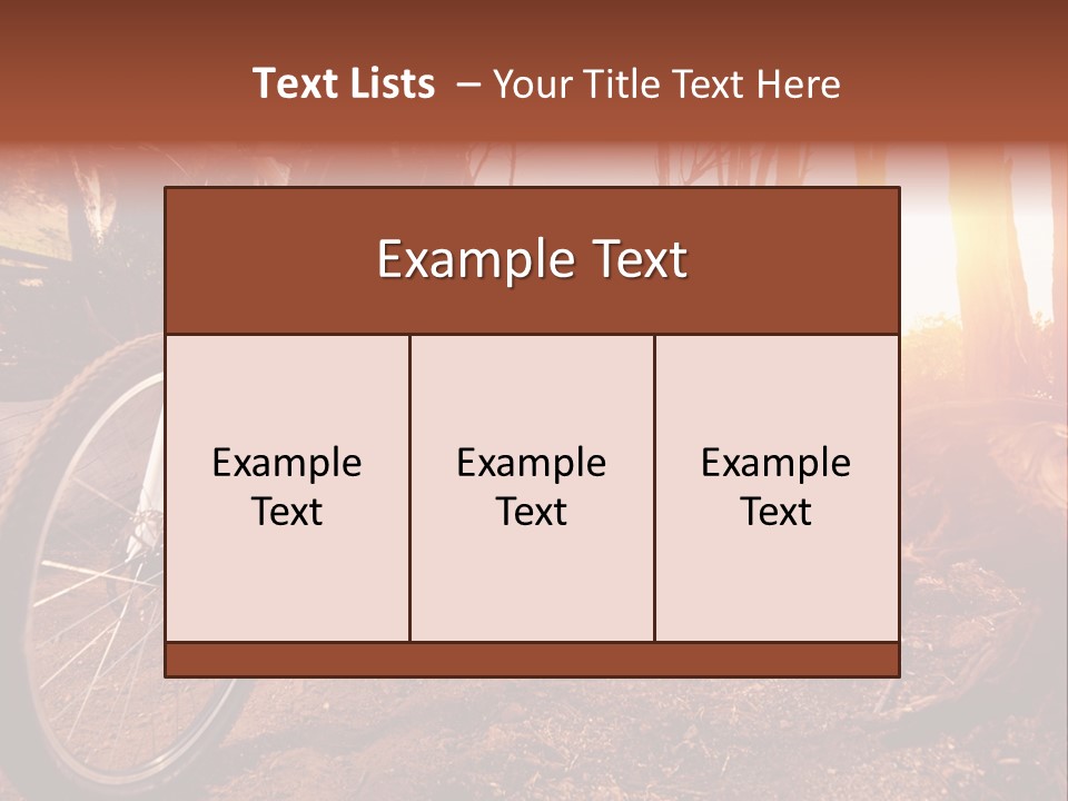 A Person Riding A Bike On A Dirt Road PowerPoint Template