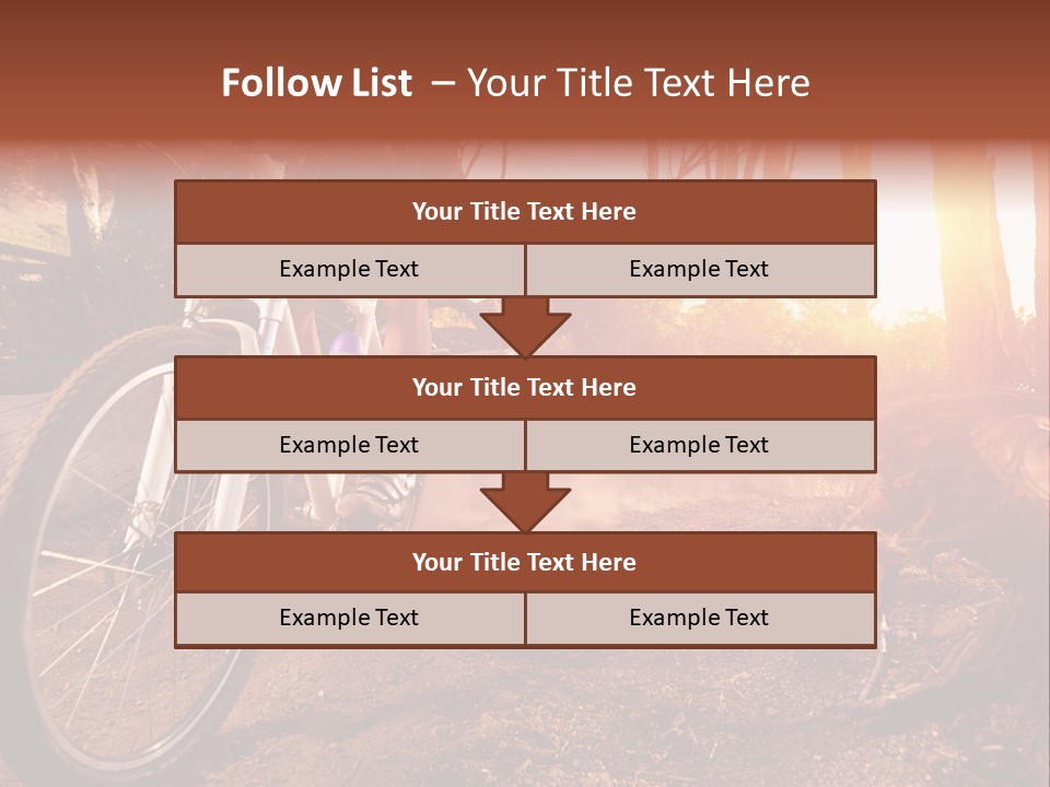 A Person Riding A Bike On A Dirt Road PowerPoint Template