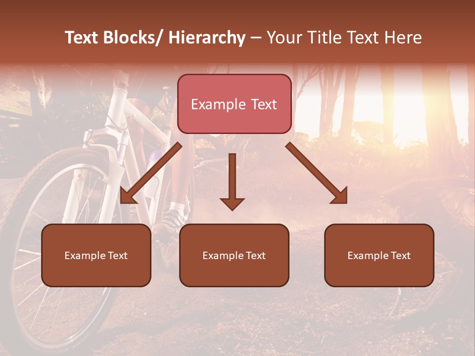 A Person Riding A Bike On A Dirt Road PowerPoint Template