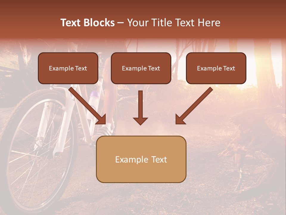 A Person Riding A Bike On A Dirt Road PowerPoint Template