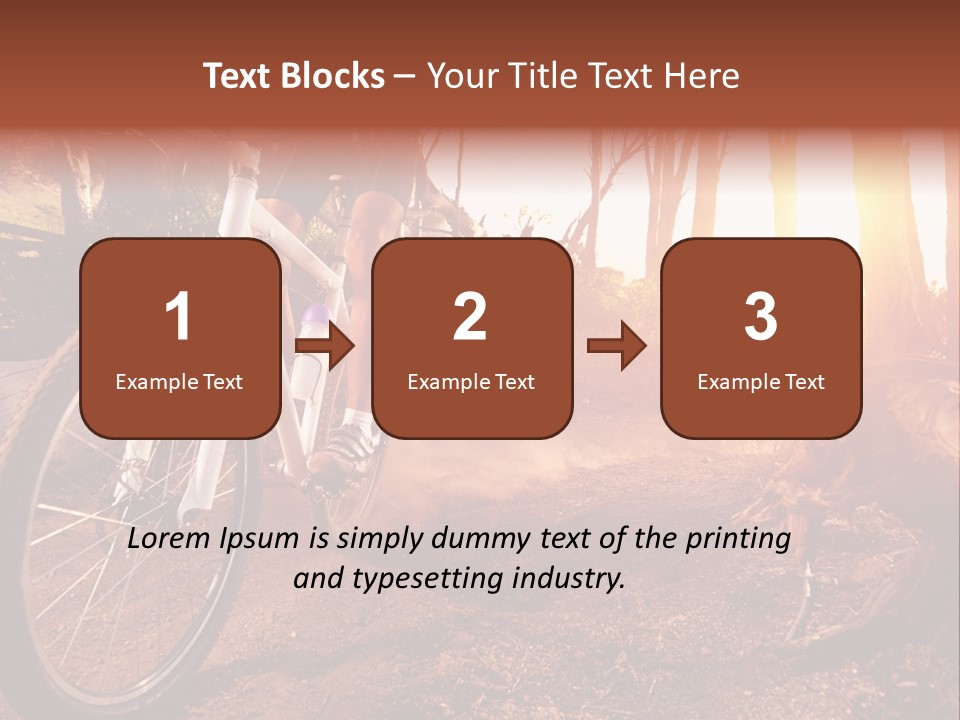 A Person Riding A Bike On A Dirt Road PowerPoint Template