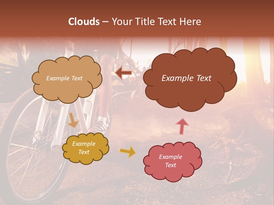 A Person Riding A Bike On A Dirt Road PowerPoint Template