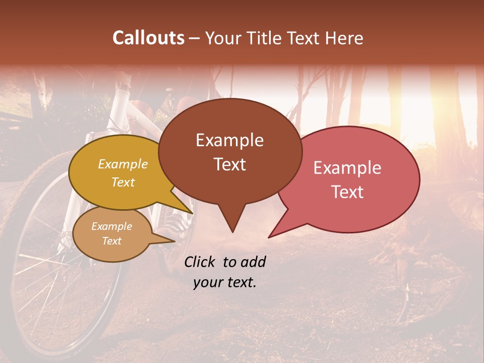 A Person Riding A Bike On A Dirt Road PowerPoint Template