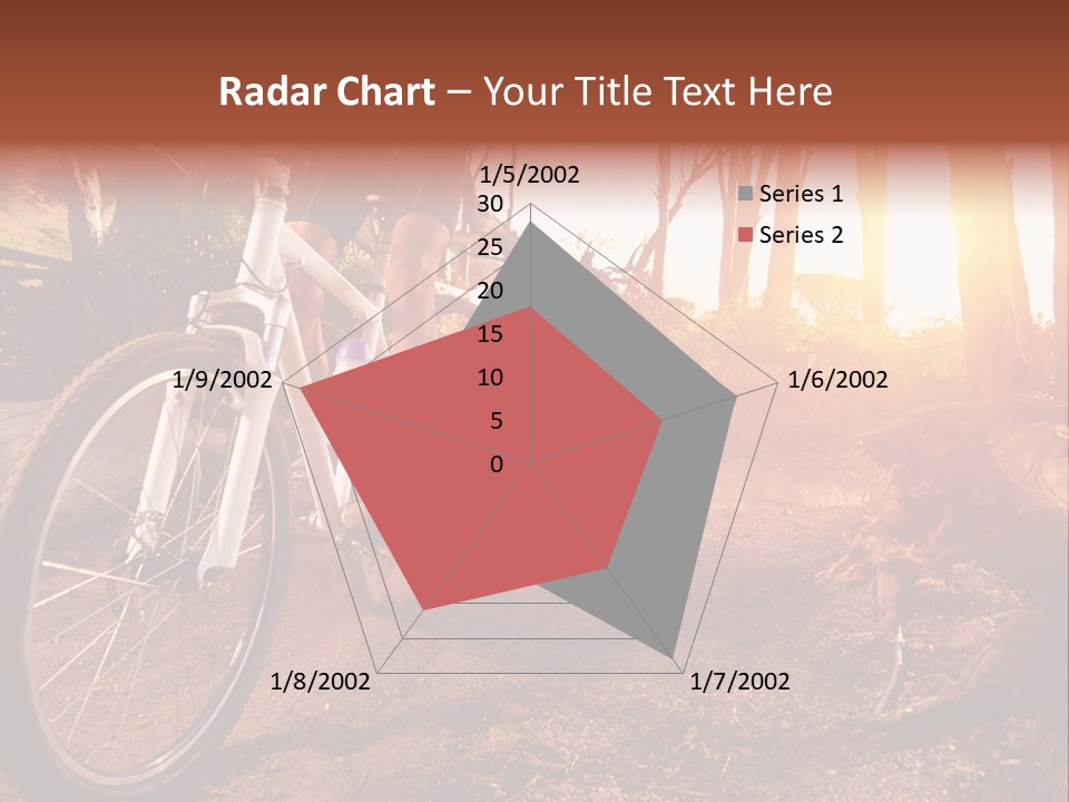 A Person Riding A Bike On A Dirt Road PowerPoint Template