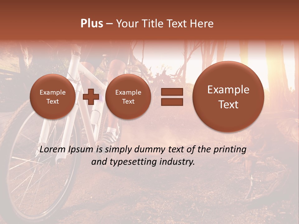 A Person Riding A Bike On A Dirt Road PowerPoint Template