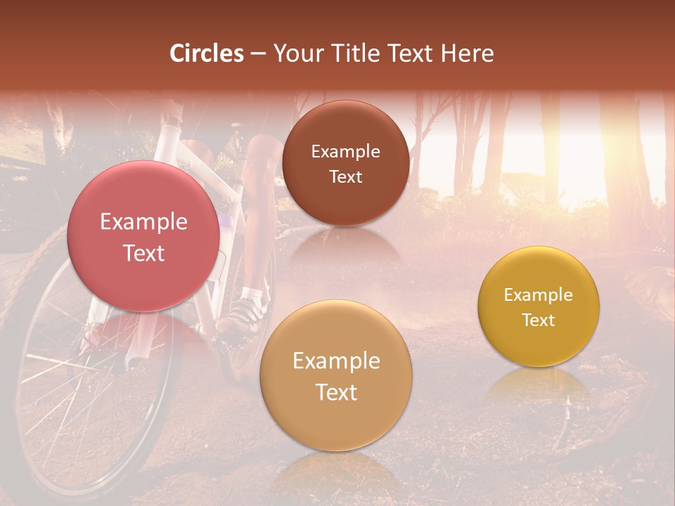 A Person Riding A Bike On A Dirt Road PowerPoint Template
