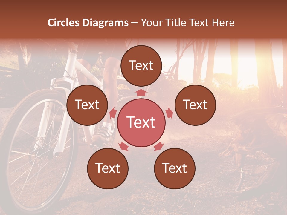 A Person Riding A Bike On A Dirt Road PowerPoint Template