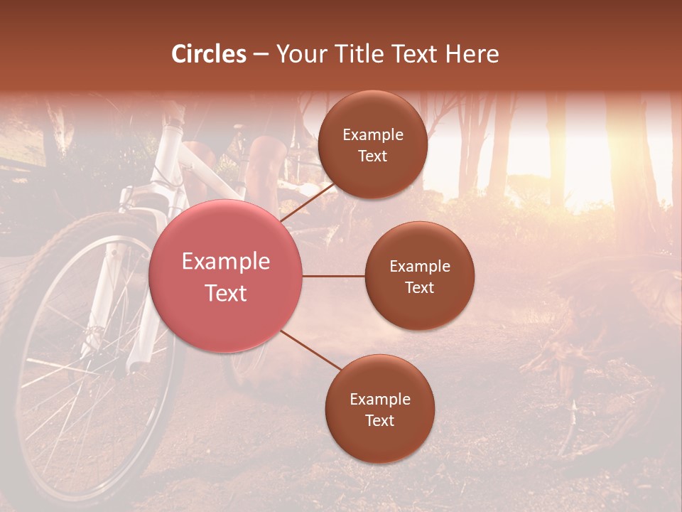 A Person Riding A Bike On A Dirt Road PowerPoint Template