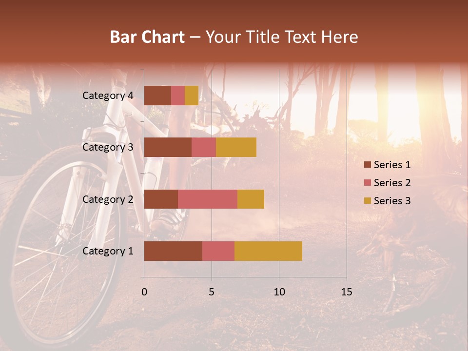 A Person Riding A Bike On A Dirt Road PowerPoint Template