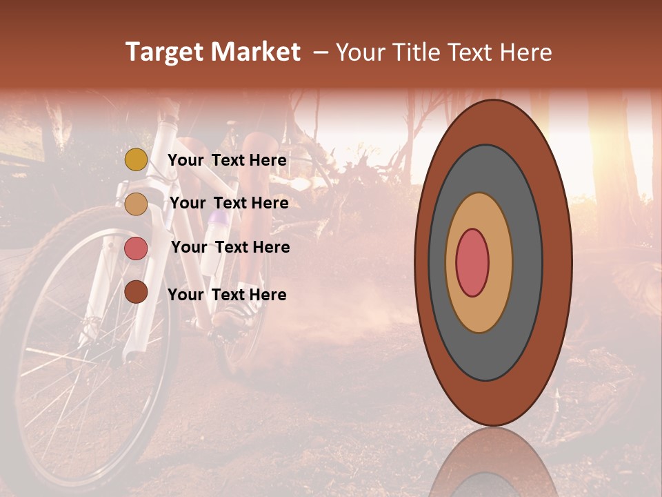 A Person Riding A Bike On A Dirt Road PowerPoint Template