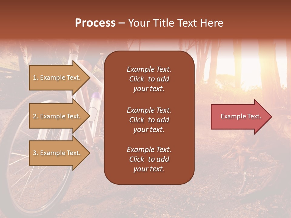 A Person Riding A Bike On A Dirt Road PowerPoint Template