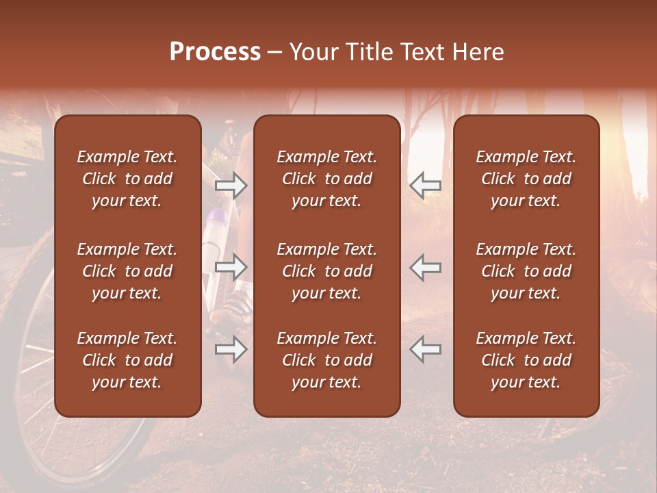 A Person Riding A Bike On A Dirt Road PowerPoint Template