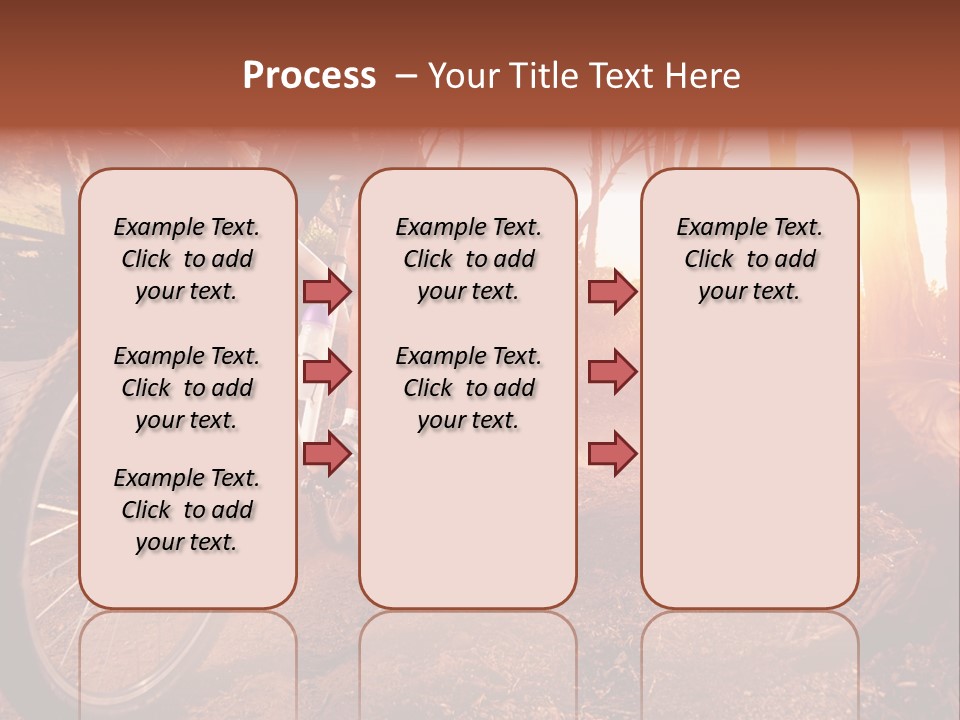 A Person Riding A Bike On A Dirt Road PowerPoint Template
