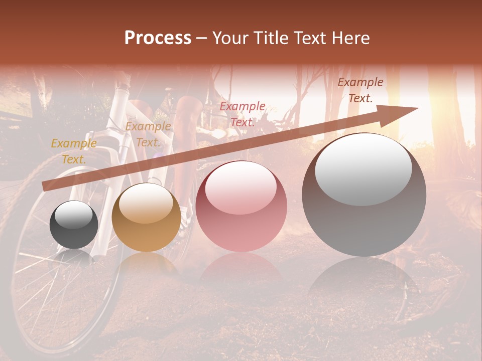 A Person Riding A Bike On A Dirt Road PowerPoint Template