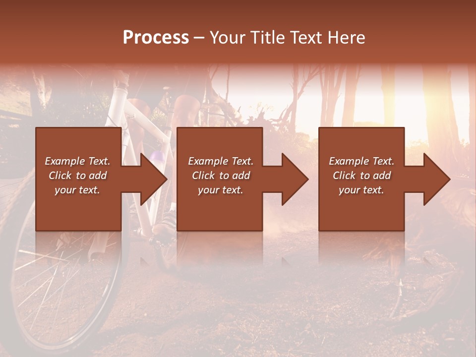 A Person Riding A Bike On A Dirt Road PowerPoint Template