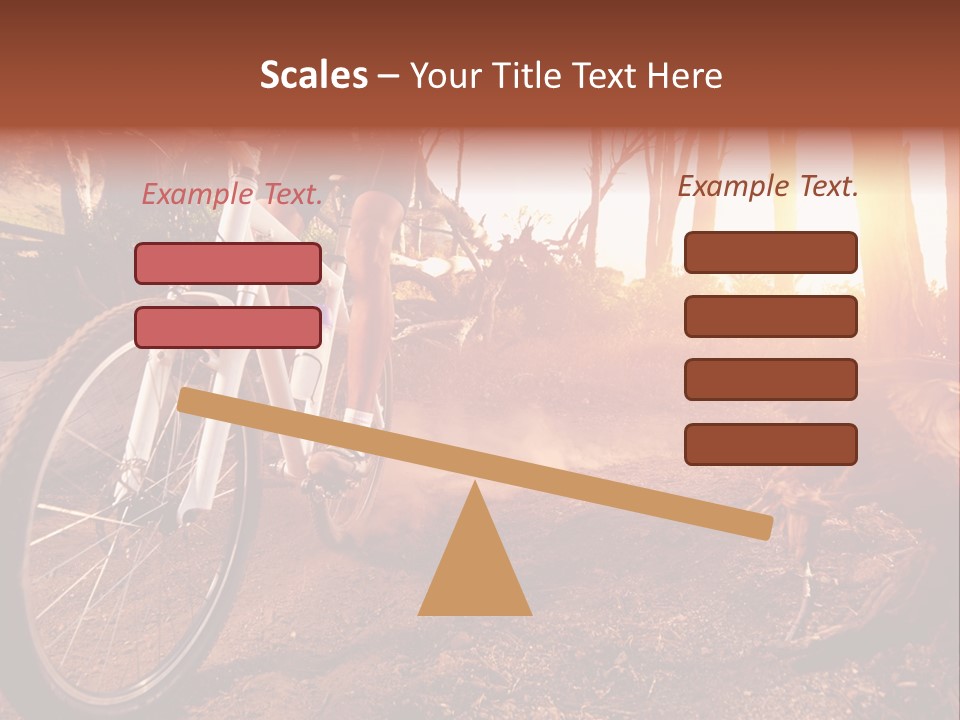 A Person Riding A Bike On A Dirt Road PowerPoint Template