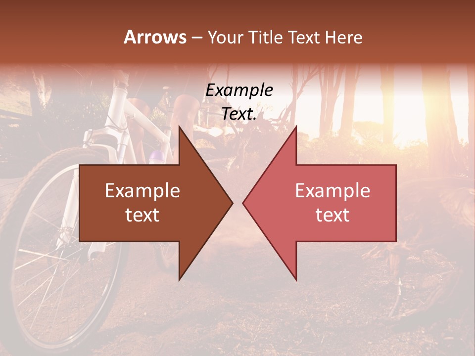 A Person Riding A Bike On A Dirt Road PowerPoint Template