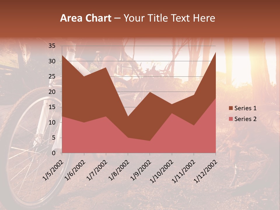 A Person Riding A Bike On A Dirt Road PowerPoint Template