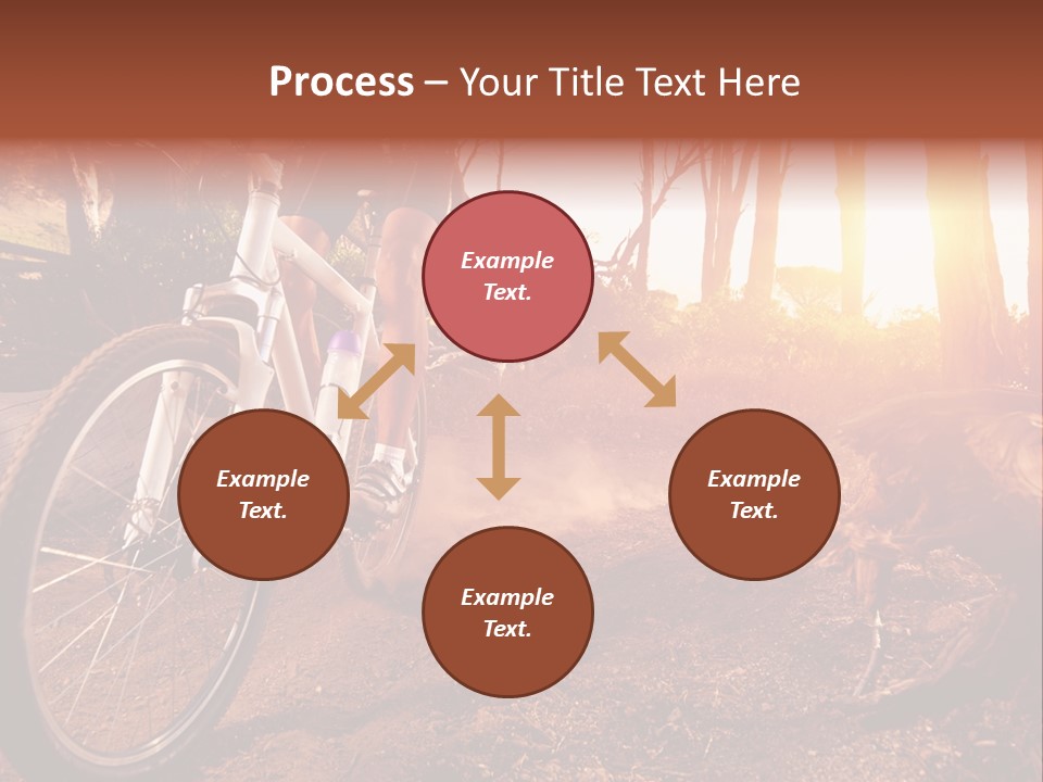 A Person Riding A Bike On A Dirt Road PowerPoint Template