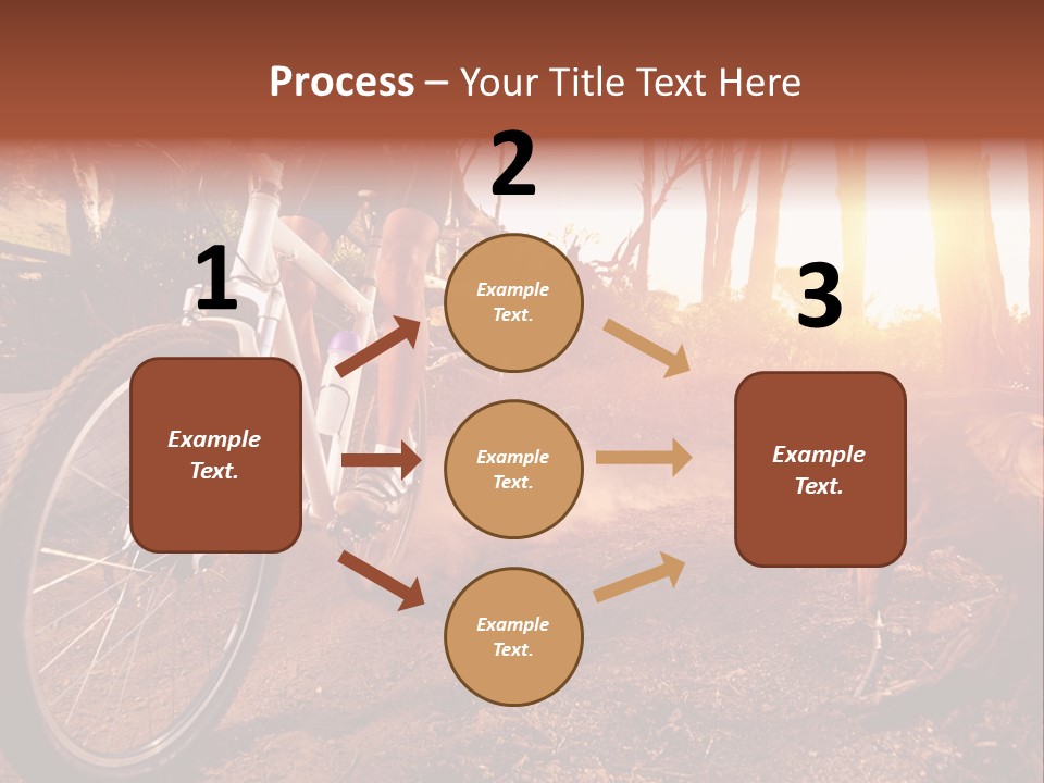 A Person Riding A Bike On A Dirt Road PowerPoint Template