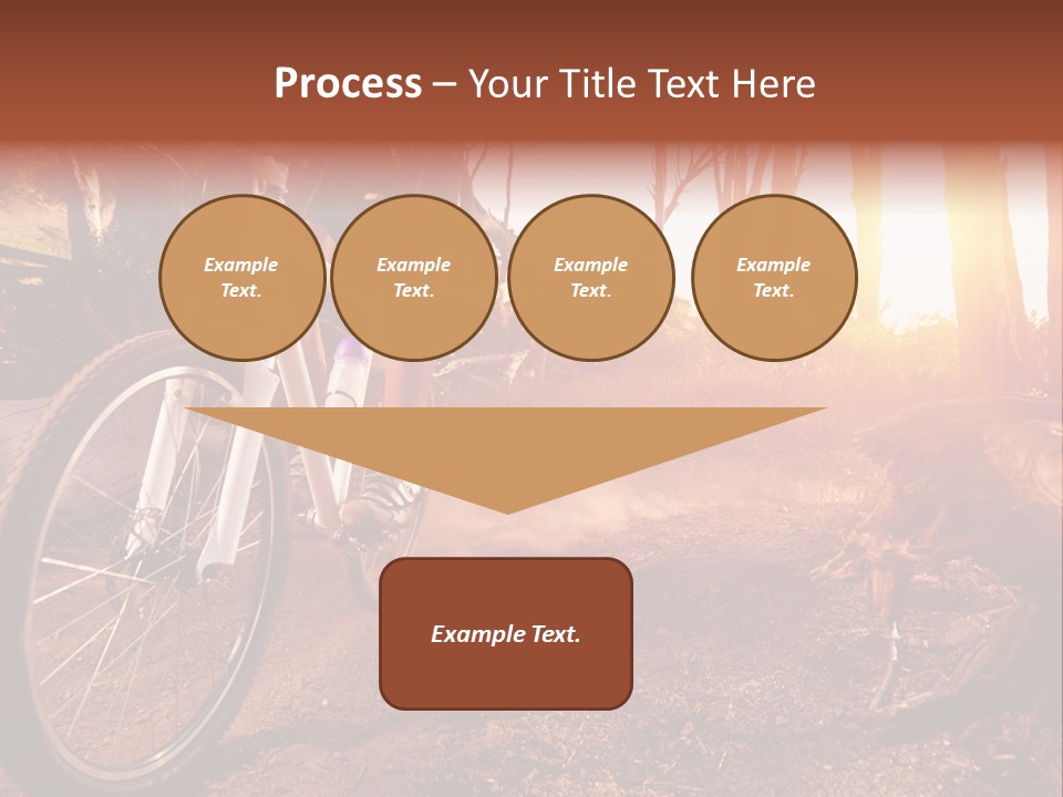 A Person Riding A Bike On A Dirt Road PowerPoint Template
