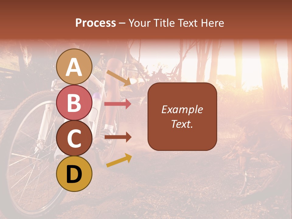 A Person Riding A Bike On A Dirt Road PowerPoint Template