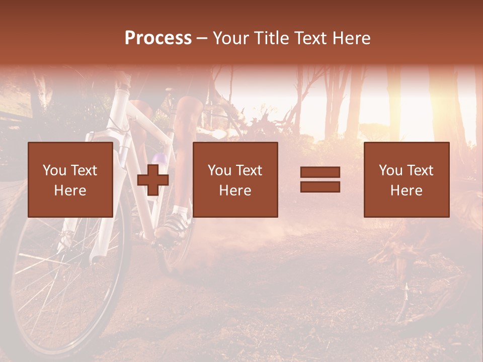 A Person Riding A Bike On A Dirt Road PowerPoint Template