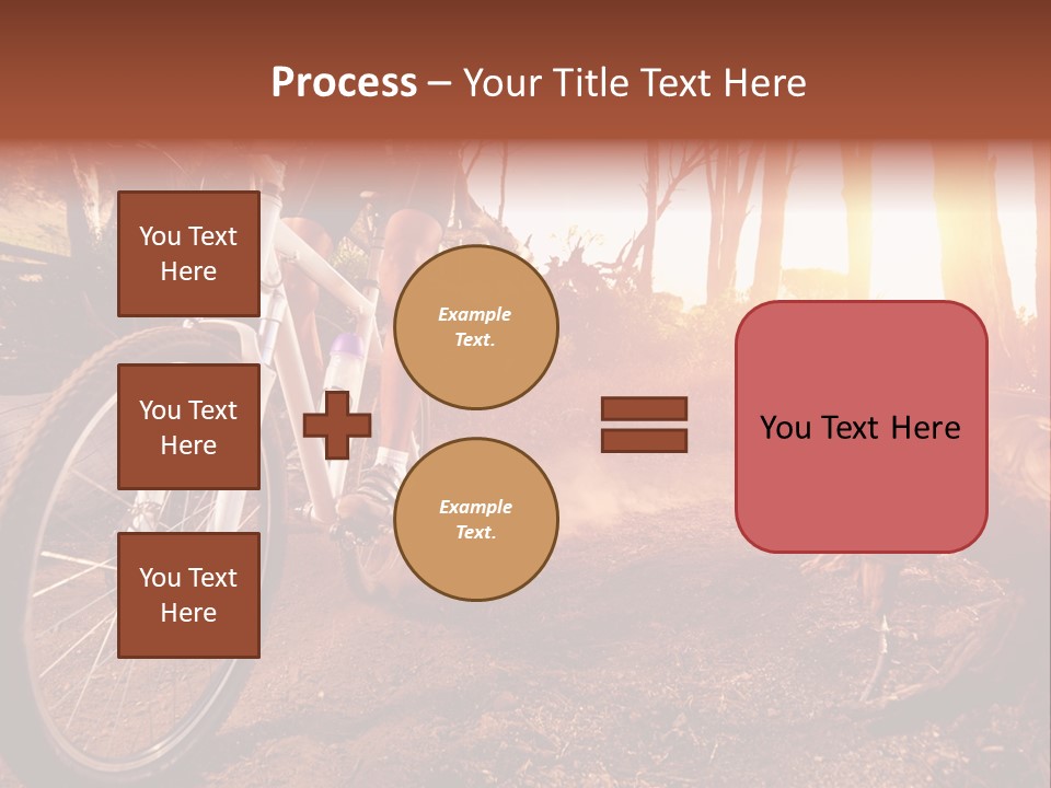A Person Riding A Bike On A Dirt Road PowerPoint Template