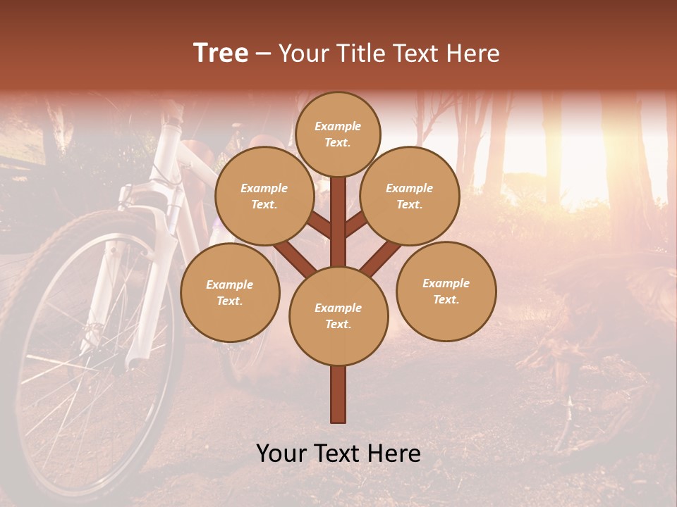 A Person Riding A Bike On A Dirt Road PowerPoint Template