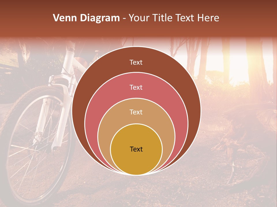 A Person Riding A Bike On A Dirt Road PowerPoint Template