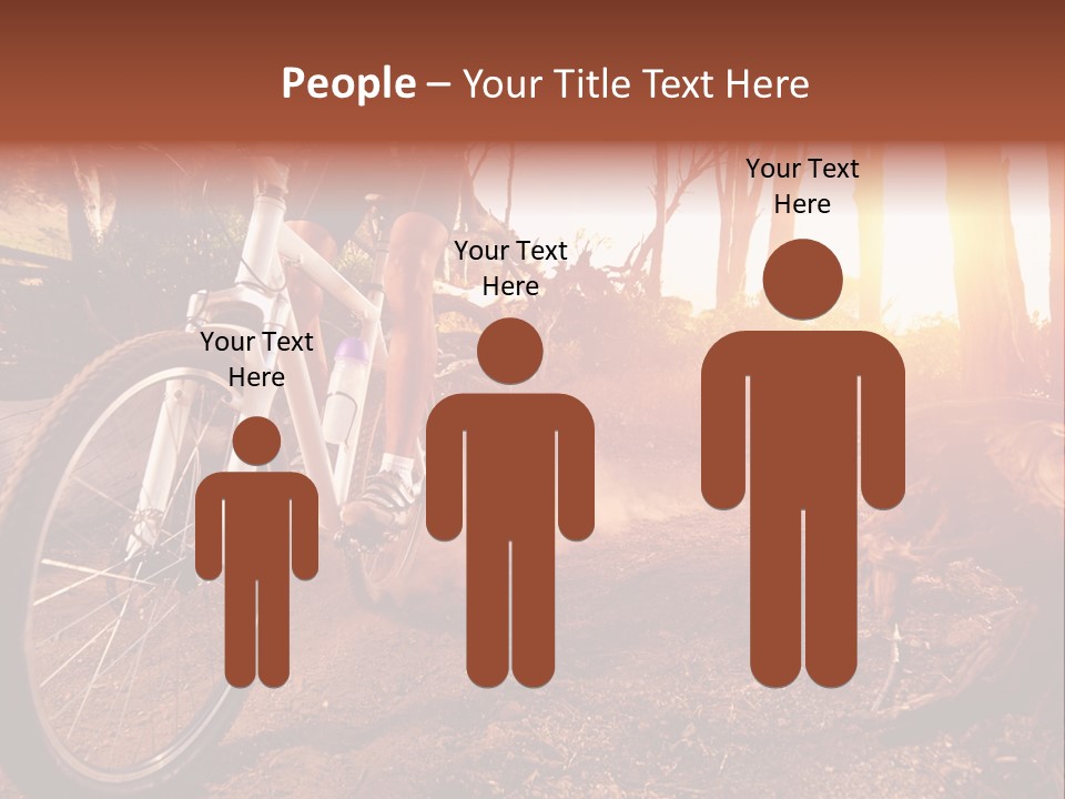 A Person Riding A Bike On A Dirt Road PowerPoint Template