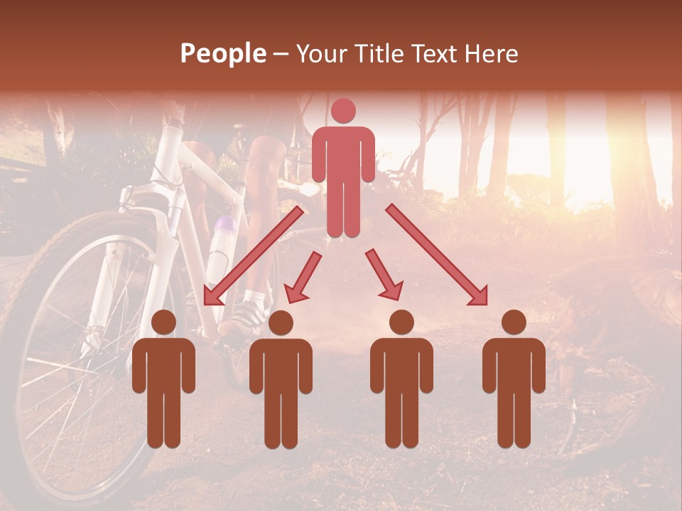 A Person Riding A Bike On A Dirt Road PowerPoint Template