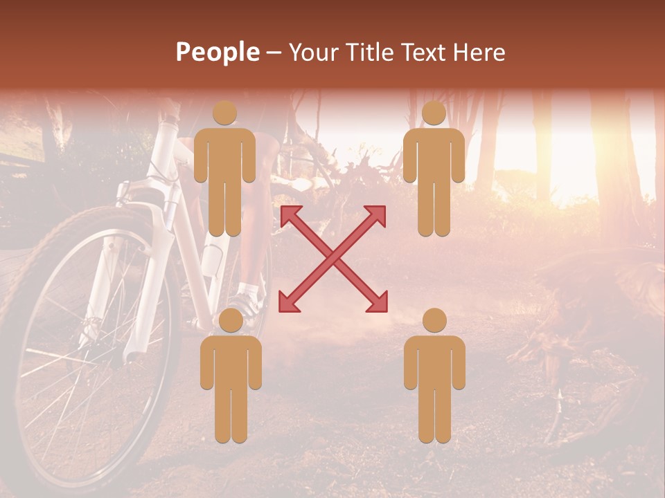 A Person Riding A Bike On A Dirt Road PowerPoint Template