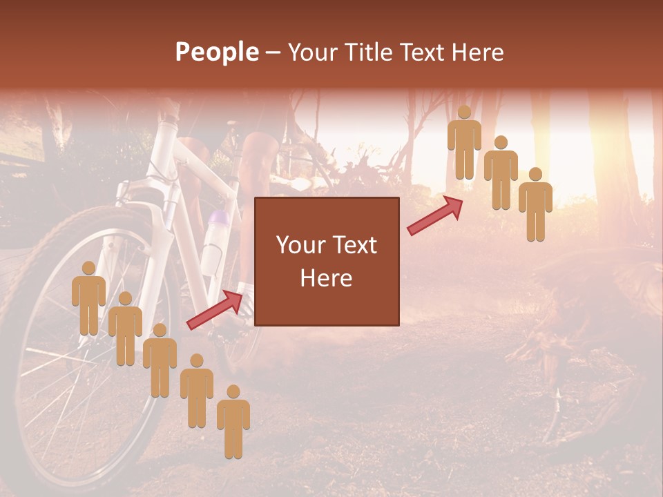 A Person Riding A Bike On A Dirt Road PowerPoint Template