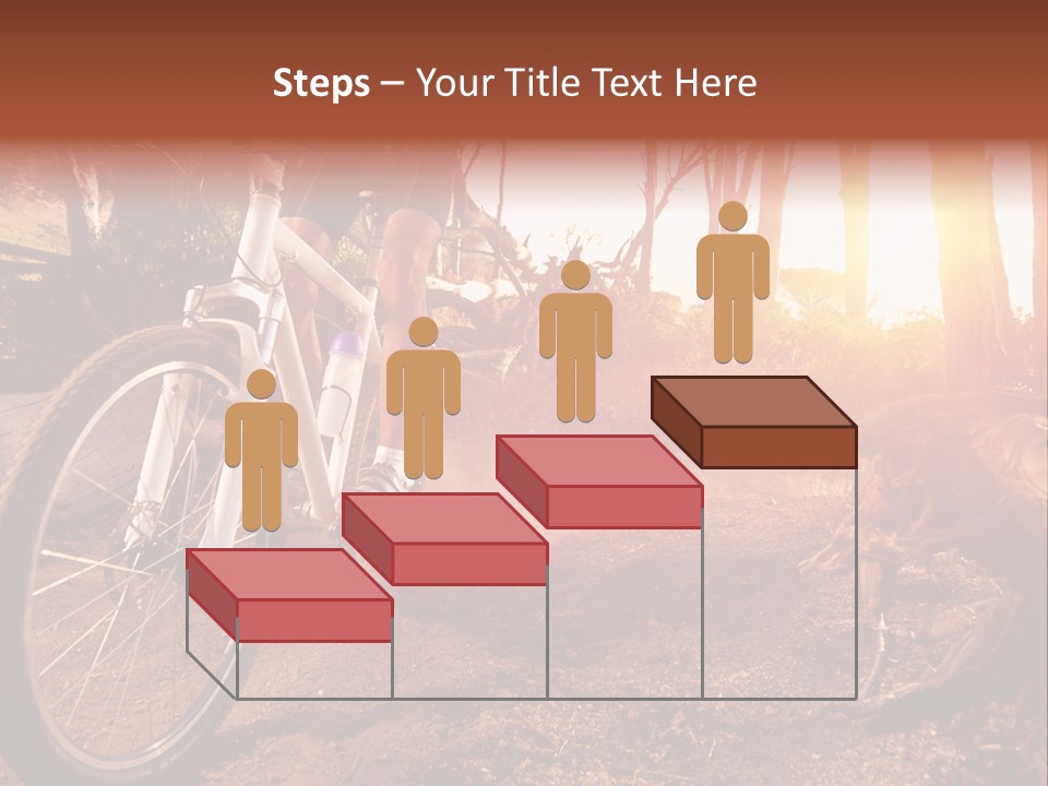 A Person Riding A Bike On A Dirt Road PowerPoint Template