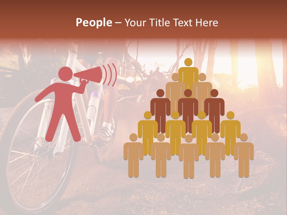 A Person Riding A Bike On A Dirt Road PowerPoint Template