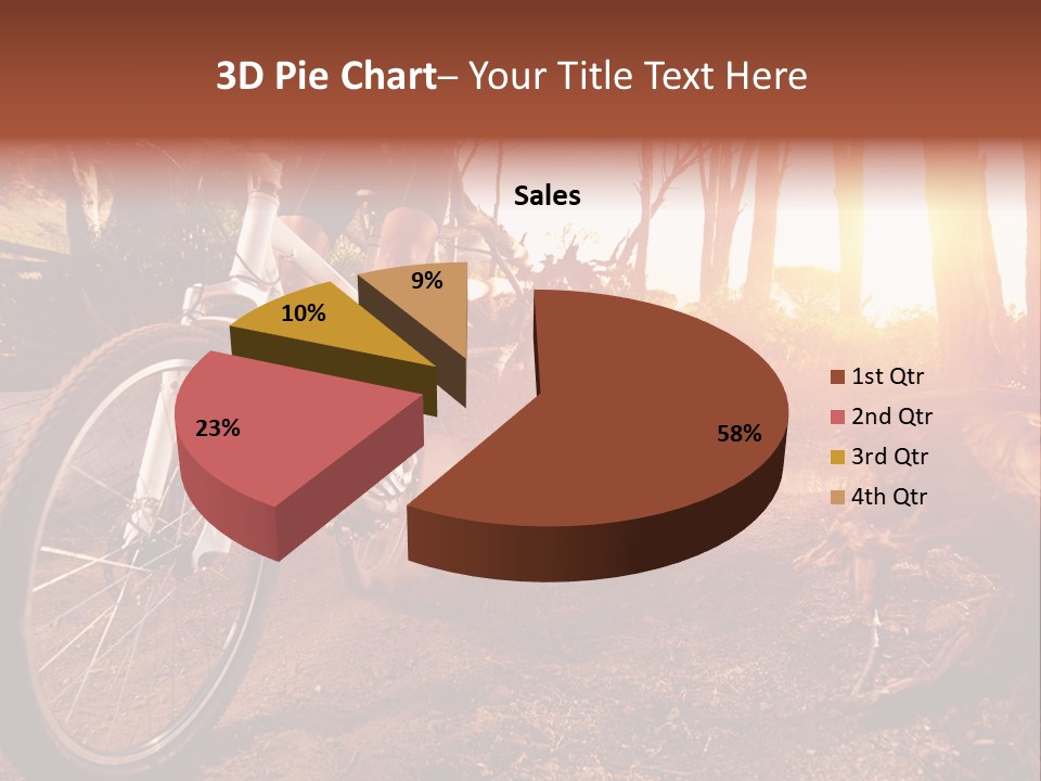 A Person Riding A Bike On A Dirt Road PowerPoint Template