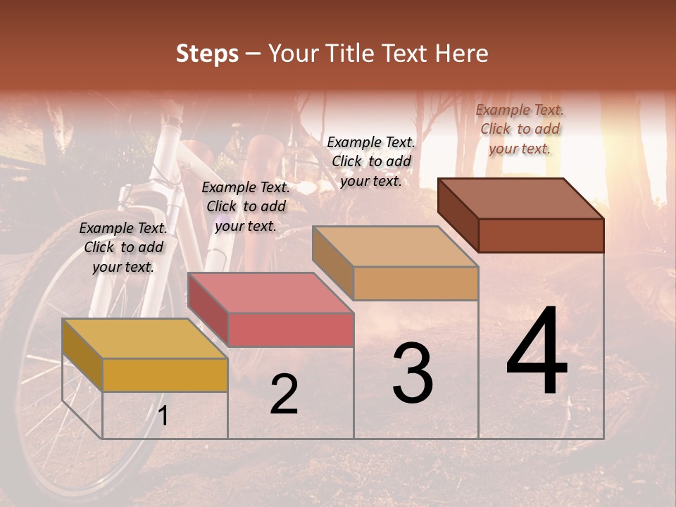 A Person Riding A Bike On A Dirt Road PowerPoint Template