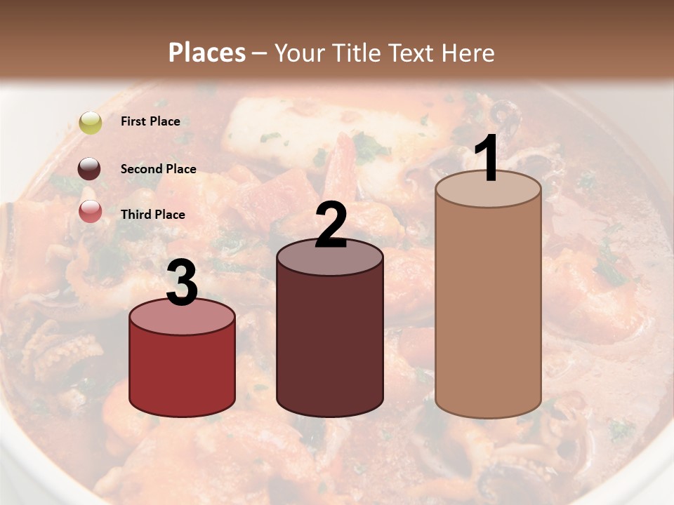 A Bowl Of Soup With Bread On The Side PowerPoint Template