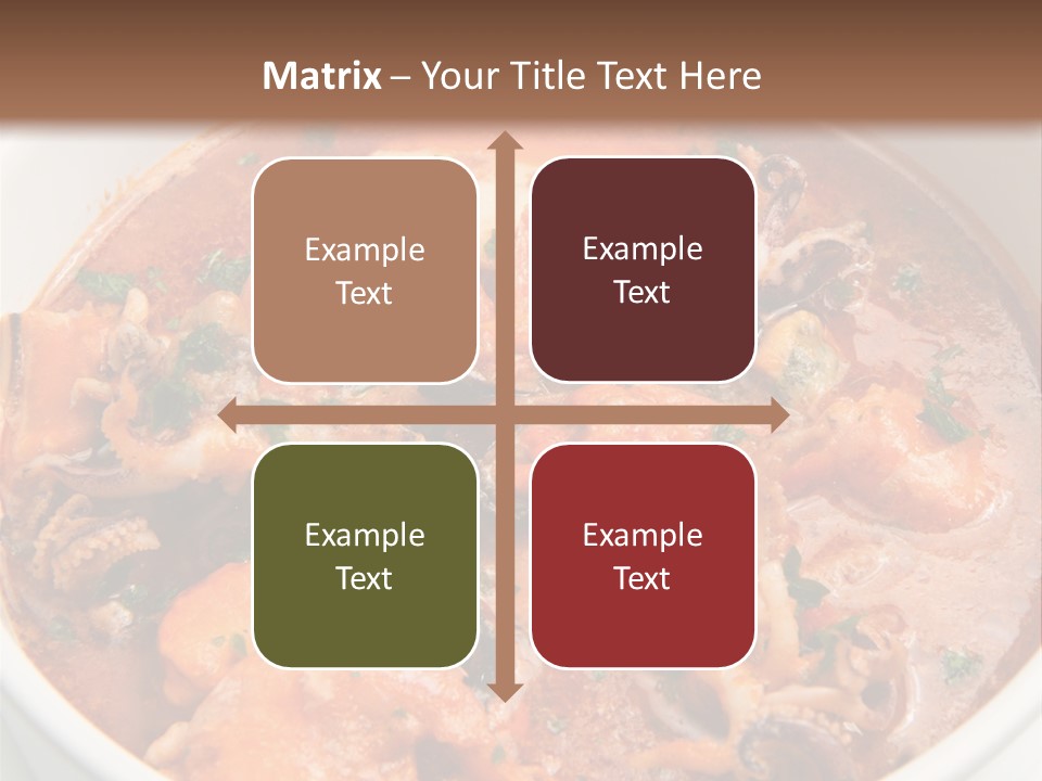 A Bowl Of Soup With Bread On The Side PowerPoint Template