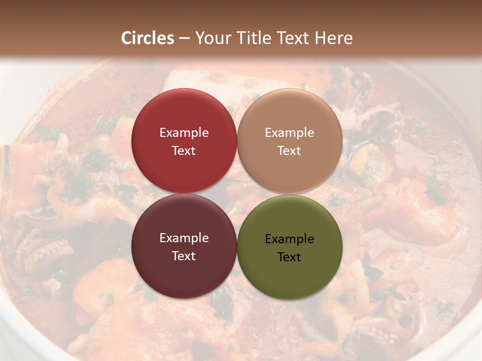 A Bowl Of Soup With Bread On The Side PowerPoint Template