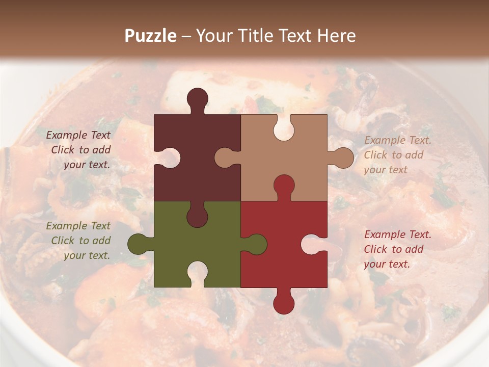 A Bowl Of Soup With Bread On The Side PowerPoint Template