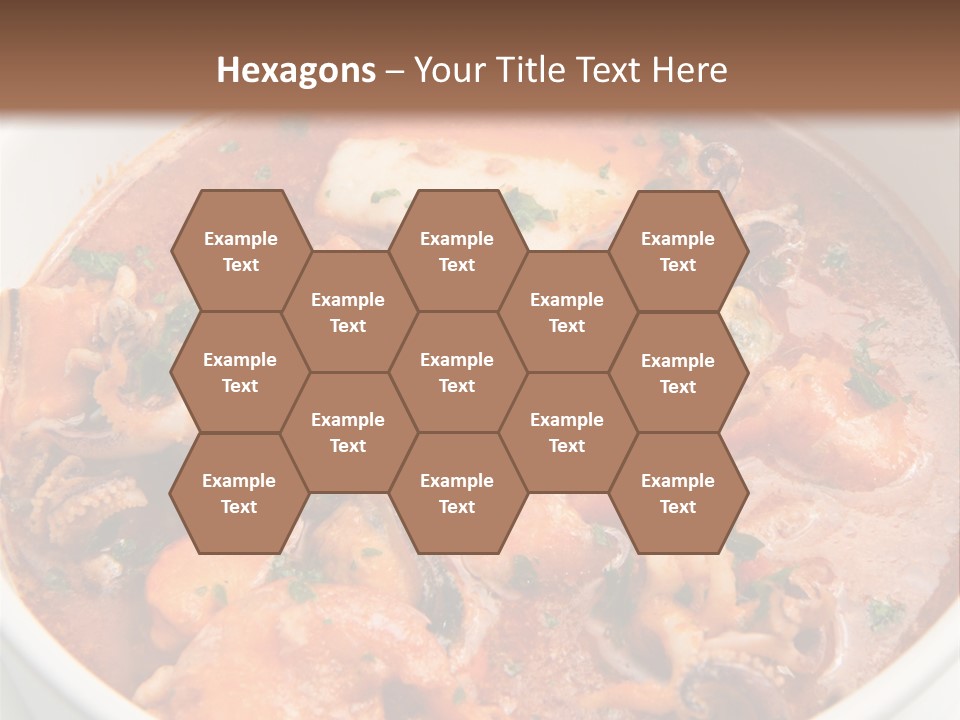 A Bowl Of Soup With Bread On The Side PowerPoint Template