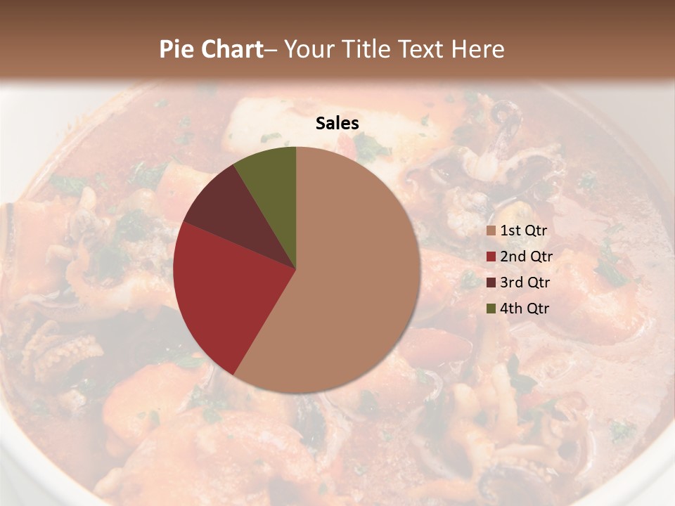 A Bowl Of Soup With Bread On The Side PowerPoint Template