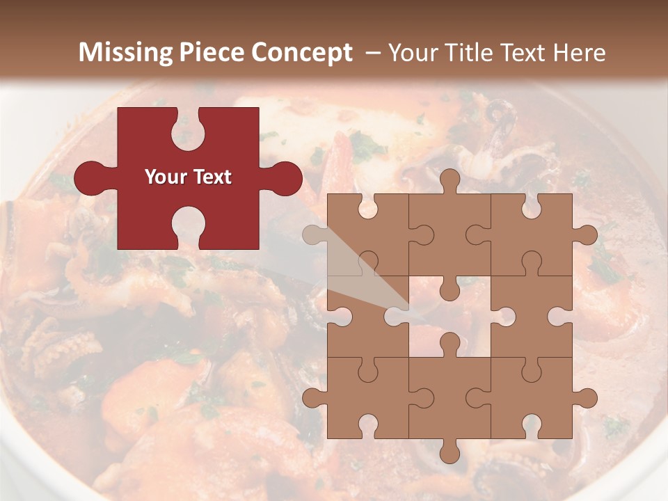 A Bowl Of Soup With Bread On The Side PowerPoint Template