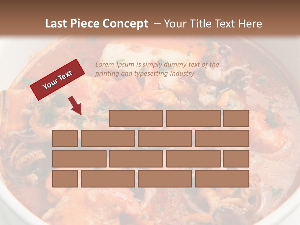 A Bowl Of Soup With Bread On The Side PowerPoint Template