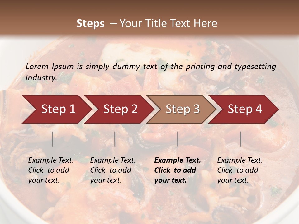 A Bowl Of Soup With Bread On The Side PowerPoint Template